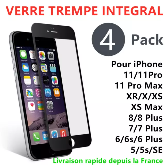 Verre Trempé Vitre Protection Film Écran iPhone 6 6S 7 8 Plus X XR