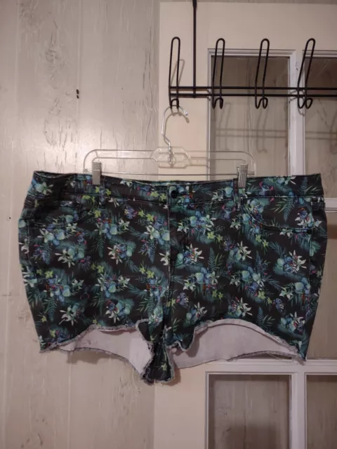 DISNEY Denim LILO & STITCH Shorts jean plus Size 24 5 pocket denim tropical