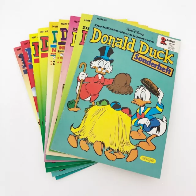 Die tollsten Geschichten von Donald Duck Ehapa Comic Sonderheft Sammlung 9 Stück