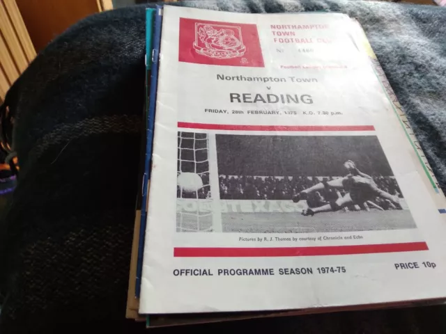 Northampton Town v Reading 1974/75