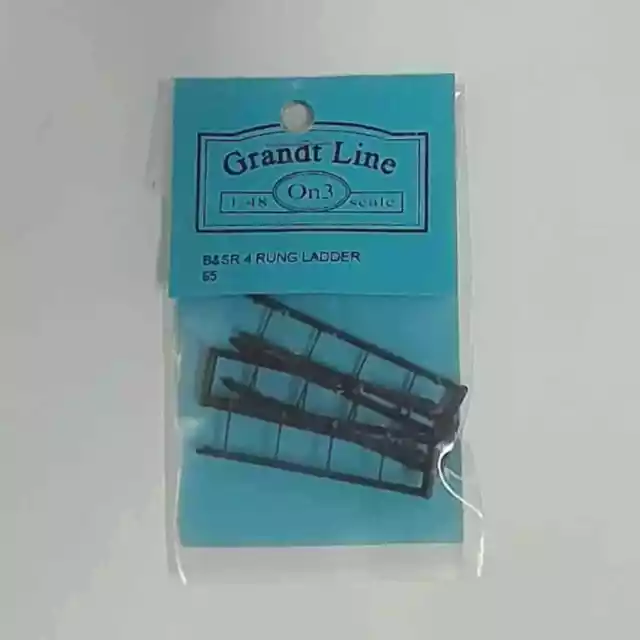 Grandt Line On3 Scale Detailing Parts: B&SR 4 Rung Ladder