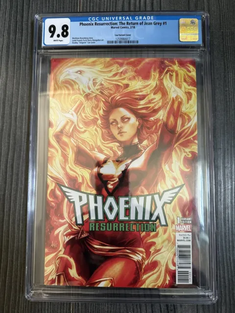 The Return Of Jean Grey Phoenix Resurrection #1 CGC 9.8 Artgerm Variant (2018)