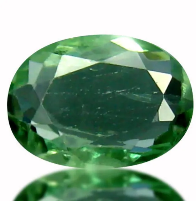 0,60 ct vert ovale naturel -> orange changeant de couleur VVS Alexandrite (Sri-Lanka)