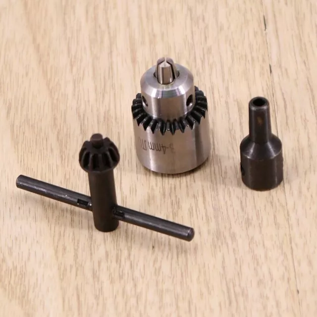 Micro Motor Drill Chucks Clamping 0.3-4mm JT0 Taper Drill Chuck With Key 2