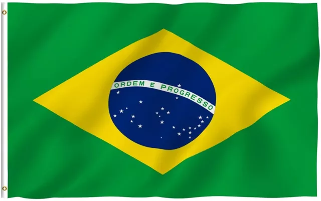 BRAZIL FLAG LARGE 5 x 3 ft Brasil Brazilian National Flag CONMEBOL Copa America