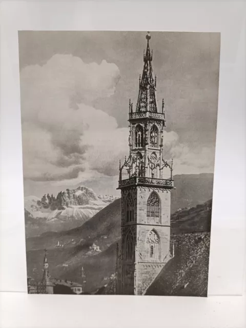 Clipping Ritaglio Illustrazione 1951 Bolzano il Campanile del Duomo
