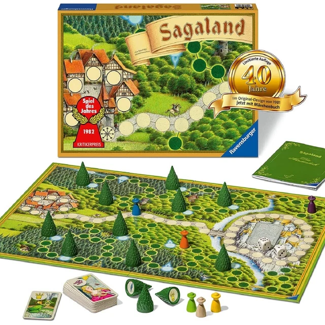 Ravensburger 27040 Sagaland Limited Edition mit Märchenbuch 40 Jahre Jubiläumsed
