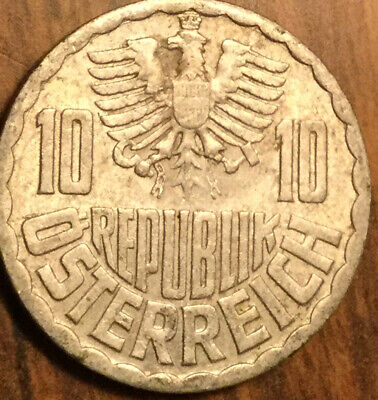 1972 Austria 10 Groschen Coin