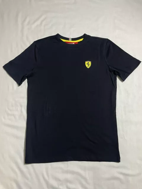 Ferrari Shirt Mens Extra Small Black Scuderia Prancing Horse Racing