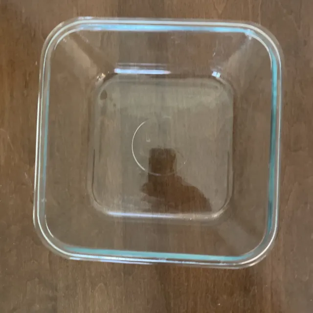 Pyrex Glass Casserole Dish Square #8704 4 Cup Square Clear