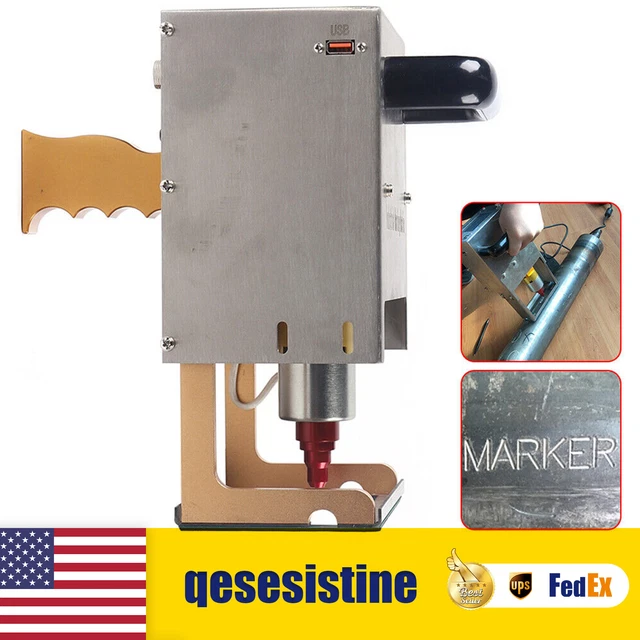 Integrated Handheld Dot Peen Marking Machine 70*20mm for VIN Code Chassis Number