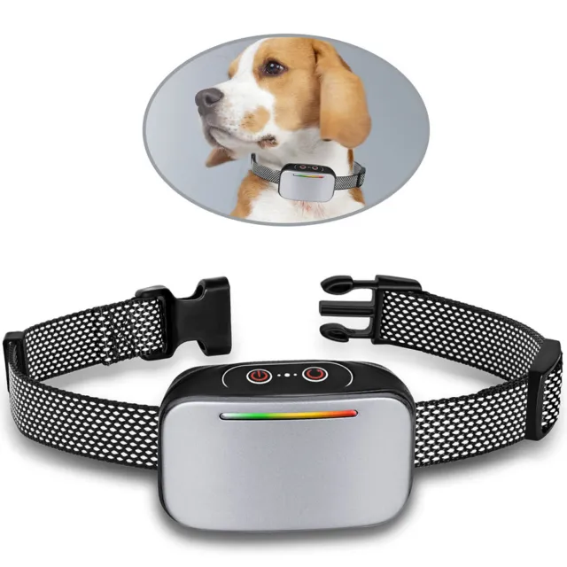 Collar anti-ladridos impermeable USB carga disuasorios de corteza sin ladridos suministros para mascotas