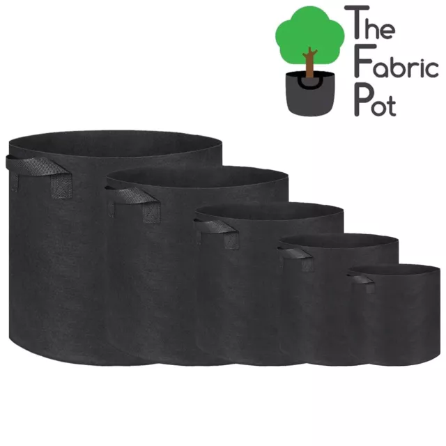 10 x Hydroponic Root Fabric Smart Pot Grow Bags Plant Container Pouch Bag Pots