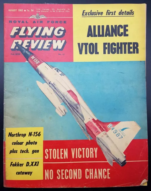 Vintage Royal Air Force Flying Review Magazine, August 1962