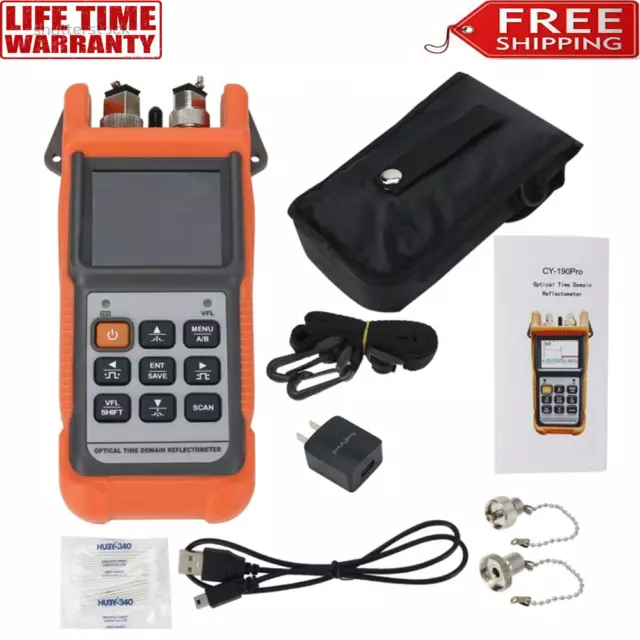 OTDR Optical Time Domain Reflectometer Optical Power Meter 1310nm/1550nm LCD