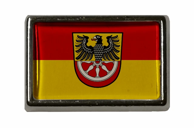 U24 Pin Marburg Flaggenpin - Anstecknadel Mit Butterflyclip 15x23mm