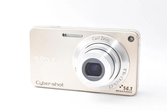 SONY CYBER-SHOT DSC-W350 Gold Compact Camera with Battery