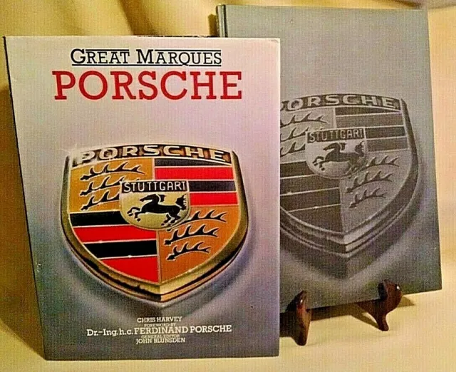 Great Marques Porsche By Chris Harvey Hc/Dj Octopus Books 1981 Stuttgart Car.