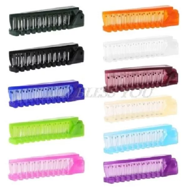 Folding Travel Hair Brush Comb Choice of Colours UK Stock & Seller