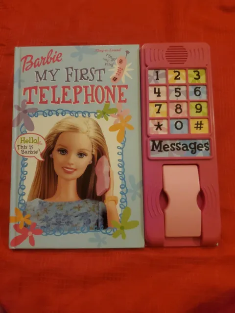 Barbie: My First Telephone Hardcover - Talking book