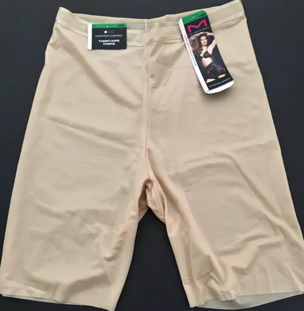 NWT Maidenform FLEXEES Thighslimmer Powerful Shaping Tummy Hips Thighs (LARGE)