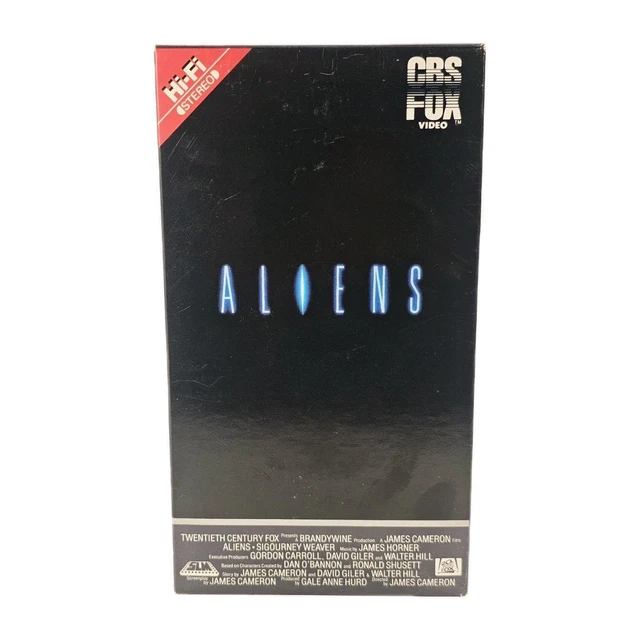 ALIENS VHS CBS FOX Video Red Label Hi-Fi Horror Sci-fi 1986 £14.12 ...