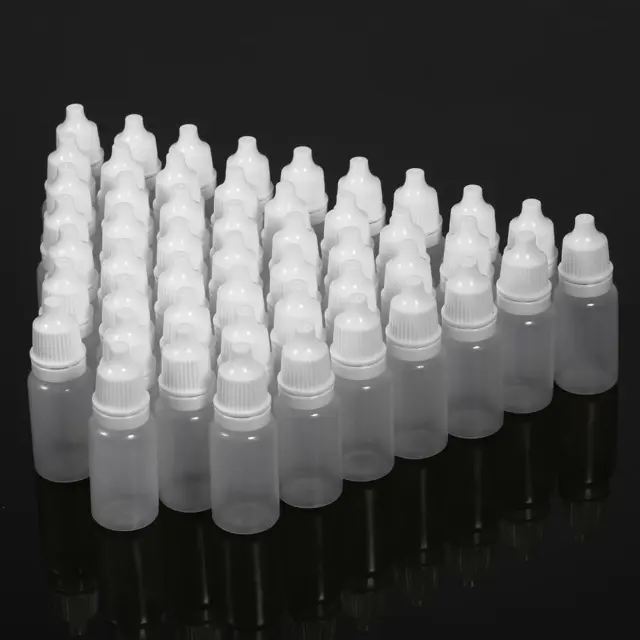 10ml Empty Bottles 50pcs Plastic Eye Liquid Container Squeezable Bottle Supplies