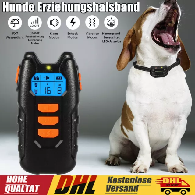 Hund Ausbildung Erziehungshalsband Fernbedienung Training Ton Trainingshund 300M