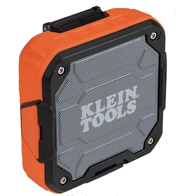 Klein Tools AEPJS2 Wireless Speaker With Magnetic StripHook Dust Water Resistant