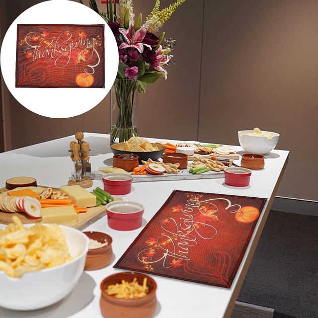 Urlaub Tischsets Erntedankfest Thanksgiving-Tischsets Weihnachten