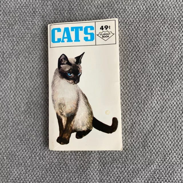 CATS Flipout Book from 1970 Illustrated Art Depictions