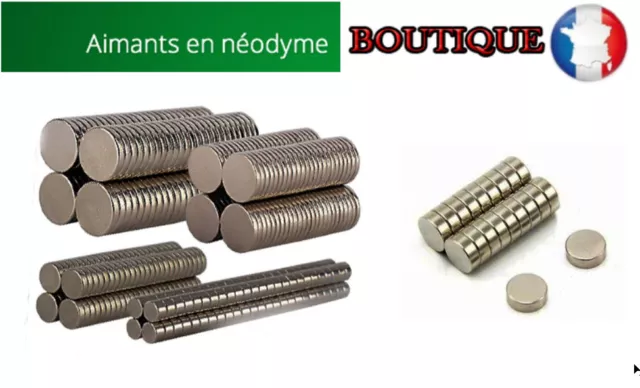 Lot Aimant Neodyme 12x1mm Neodyme Disque Rond Plat Strong Magnet Puissant  Mini