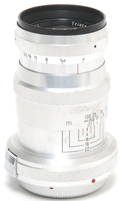 Zeiss para Contax IIa 4/85 mm Triotar Zeiss West estado limpio