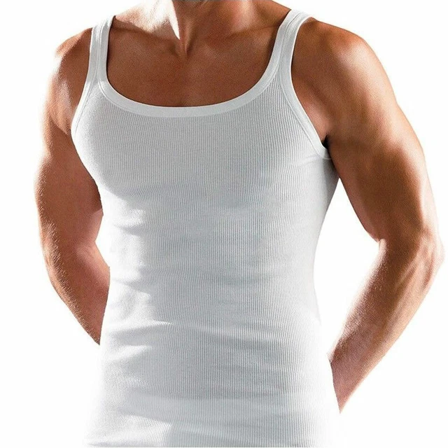 Canottiera Uomo Costine Spalla Stretta Cotone Fragi Nilo - Foto 5