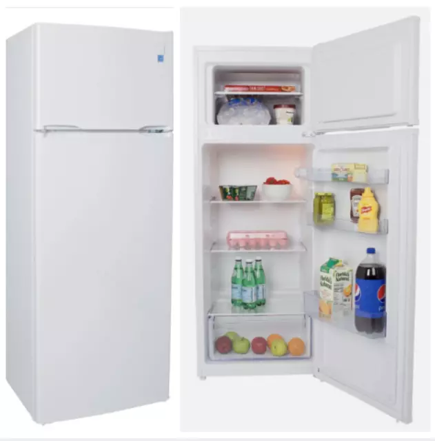 7.3 Cu. Ft White Avanti Refrigerator Top Freezer Apartment Tiny Home Garage Dorm