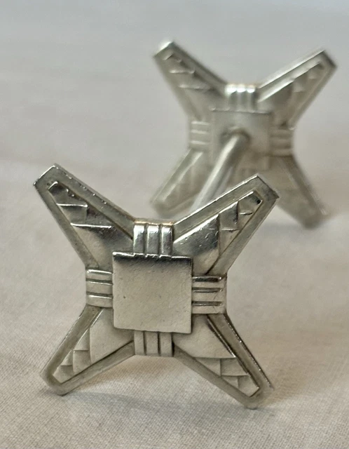 Lot De 8 Porte-couteaux En Métal Argenté - Marque Christofle - Occasion