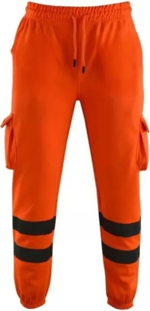 Hi Viz High Visibility Safety Fleece Trousers Jogger for Work -TOP QUALITY