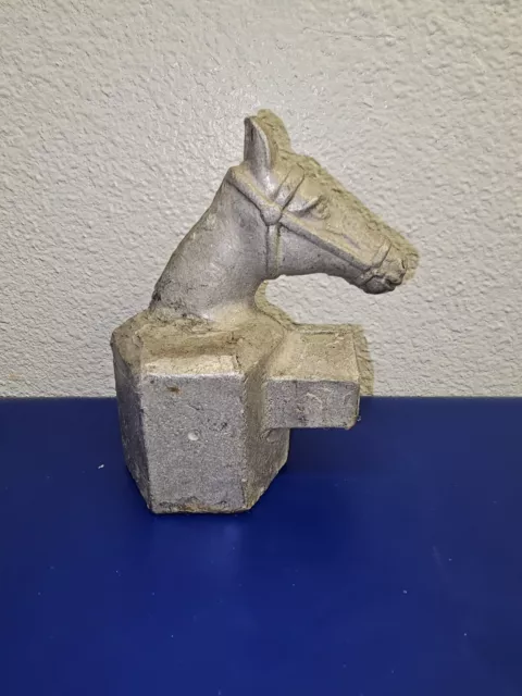 Vintage Equestrian Horse Head Fence Post Gate Topper (END) Cap. Fast Shipping!