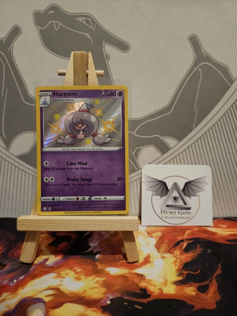 Pokemon TCG Card HATTREM SV055/SV122 Shining Fates Holo Baby Shiny Vault Rare