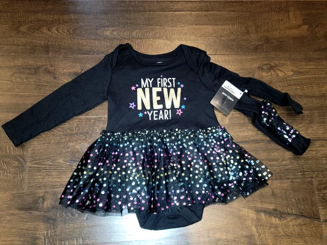 Baby Girl New Year Outfit Bodysuit New Way to Celebrate 0 3 6 9 12 18 24 Months