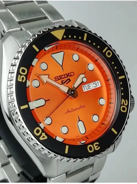 SEIKO 5 SPORTS Automatic Orange Dial Men's Watch SRPD59K1 $209.00 ...