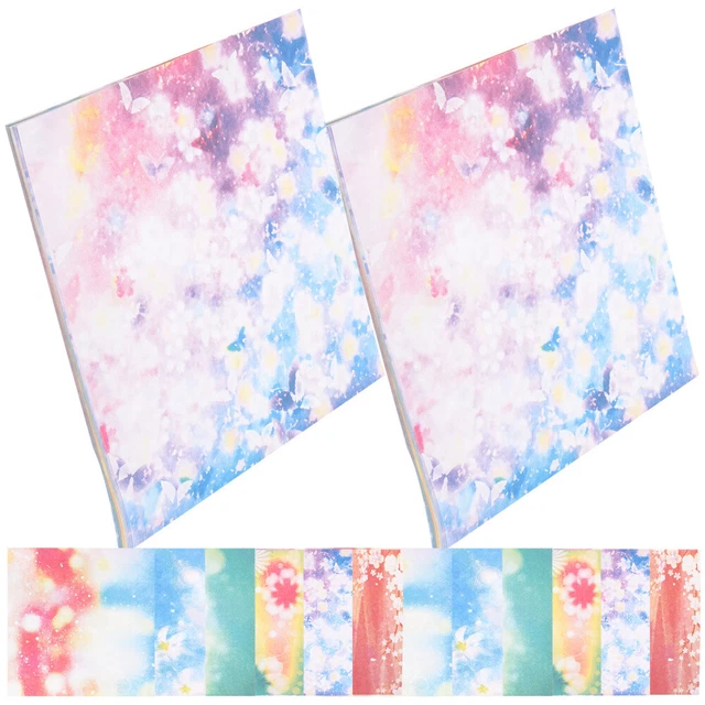 100Pcs Doppelseitige Origami-Papiere Faltbare Kunstpapierkarten Papiermaterial