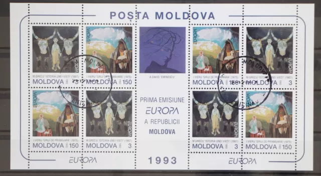 Moldavia 94-95 sellado como arco pequeño, CEPT #GD598