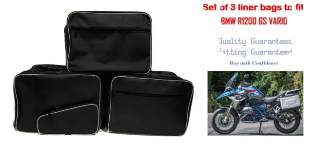 Pannier Liner Bags & Top Box Bag For Bmw Vario R1200 Gs With Outer Pocket