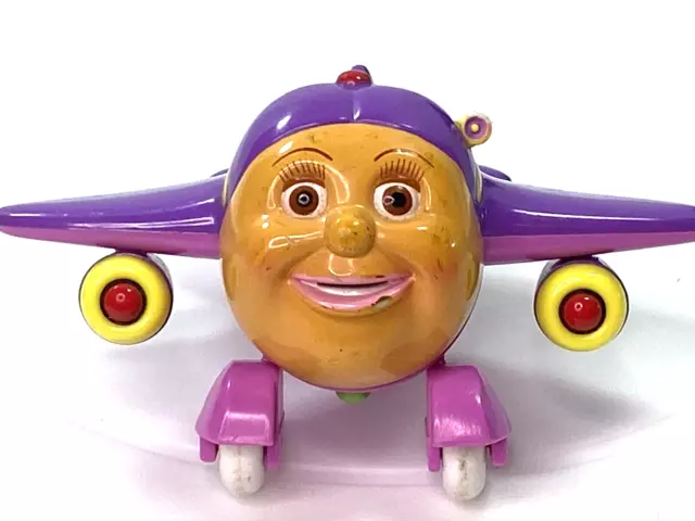 Jay Jay Jet Plane Tracy Purple Plastic Airplane 3" Toy Island 2002