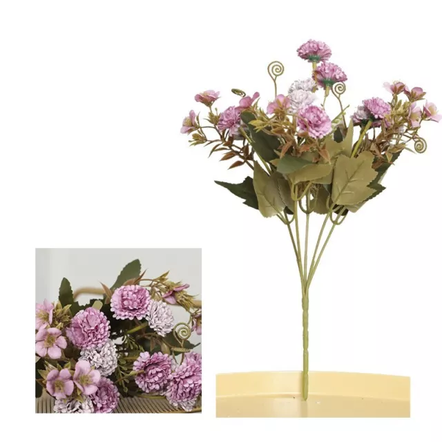 Élégant bouquet de mariage œillet artificiel fleurs soie décoration