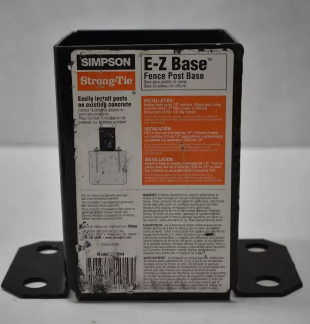 American Fence & Supply Co.: E-Z 4x4 POST BASE