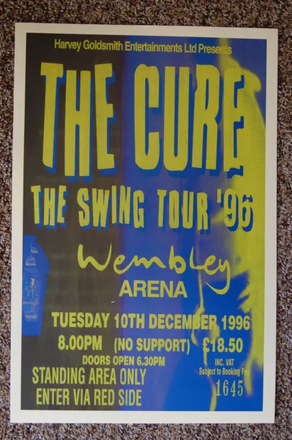 The Cure Concert Tour Poster 1996 Wembley --