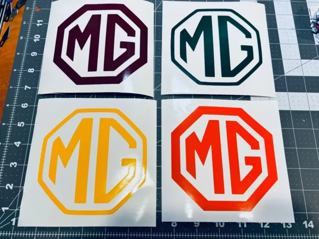 MG Logo Vinyl Decals 2 Style Options, Many Sizes / Colors Avail Buy 2 Get 1 Free