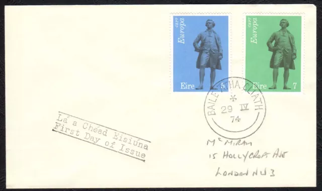 IRLANDA 1974 FDC Europa CEPT